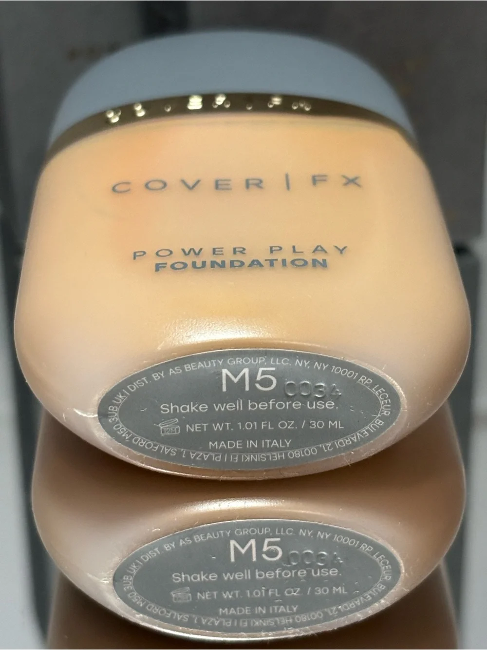 Cover FX Power Play Foundation M5 Medium-to-Tan Olive-Golden